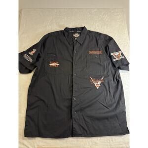 Harley Davidson Motorcycles V Twin Mechanic Shirt Patches Button XXX-Large 3XL